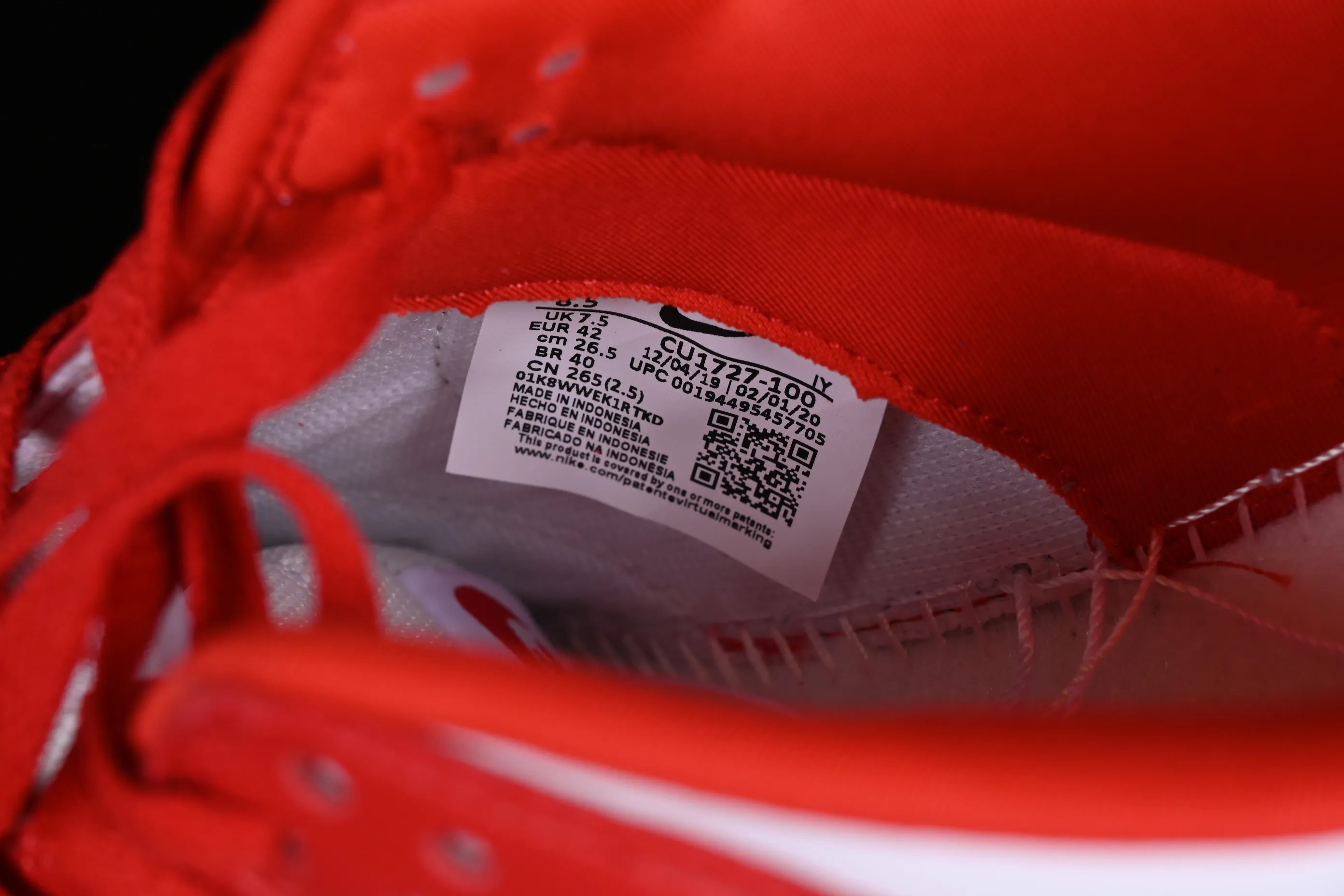 All Categories Nk SB Dunk Series Nk SB Dunk Low Low-top Sneakers Nk Dunk Low SB "University Red" White and Red Dunk Series First Layer Low-top Casual Sports Skateboard Shoes CU1727-100